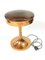 Mid-Century Copper Table Lamp with Amber Glass Top, 1970s 2