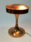 Mid-Century Copper Table Lamp with Amber Glass Top, 1970s 13