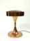 Mid-Century Copper Table Lamp with Amber Glass Top, 1970s 7