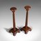 Antique Oak Hat Stands, 1910s, Set of 2, Image 2