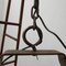 Large French Leather Adnet Style Chandelier, Image 7