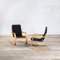 Mod. 406 Armchairs in Curved Birch Plywood & Fabric by Alvar Aalto for Artek, 1960s, Set of 2 1