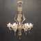 Italian Murano Glass Gold Chandelier by La Murrina 4