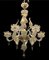 Lámpara de araña italiana de cristal de Murano dorado de La Murrina, Imagen 6