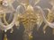 Italienischer Kronleuchter aus Muranoglas in Gold von La Murrina 10