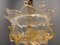 Lámpara de araña italiana de cristal de Murano dorado de La Murrina, Imagen 14