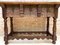 Late 19th Century Catalan Spanish Hand Carved Walnut Console Table, Image 8