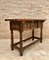 Late 19th Century Catalan Spanish Hand Carved Walnut Console Table 5