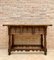 Late 19th Century Catalan Spanish Hand Carved Walnut Console Table 2