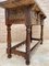 Late 19th Century Catalan Spanish Hand Carved Walnut Console Table 14