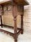 Late 19th Century Catalan Spanish Hand Carved Walnut Console Table, Image 10