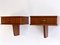 Mid-Century Teak Floating Nightstands, Set of 2, Image 1