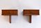 Mid-Century Teak Floating Nightstands, Set of 2 5