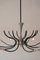Lámpara de araña italiana estilo Lumi Milano, años 50, Imagen 10