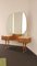 Mid-Century Art Deco Style Walnut & Brass Dressing Table with Stool by A.A. Patijn for Zijlstra Joure, Image 2