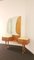 Mid-Century Art Deco Walnuss & Messing Frisiertisch mit Hocker von AA Patijn für Zijlstra Joure 5