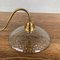 Antique English Glass and Brass Wall Light 3
