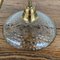 Antique English Glass and Brass Wall Light 6