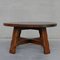 Mid-Century Oak Brutalist Belgium Coffee Table 5