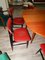 Skandinavisches Rotes Esszimmer Set, 1960er, 6er Set 6