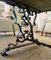 Black Lacquered Wrought Iron Coffee Table with Green Veined Marble Top, Image 7