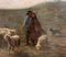 Grande Peinture de moutons au pâturage par A. Charpin, 1906 17
