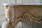 Viktorianischer Konsolentisch aus gebleichter Eiche mit Marmorplatte 7