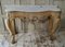 Victorian Bleached Oak Console Table with Marble Top 3