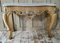 Victorian Bleached Oak Console Table with Marble Top 2