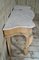 Victorian Bleached Oak Console Table with Marble Top 4