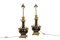Sheet Metal and Gold Bronze Lamps, 1880s, Set of 2 2