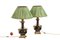 Sheet Metal and Gold Bronze Lamps, 1880s, Set of 2 11