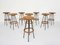 Rattan Barstools from Rohe Noordwolde, the Netherlands, 1950s, Set of 8 4