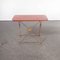 French Folding Red Metal Outdoor Table, 1950s 10
