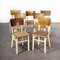 Bentwood Painted Dining Chairs by Ton, 1950s, Set of 7 1