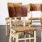 Bentwood Painted Dining Chairs by Ton, 1950s, Set of 7 4