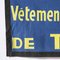 Bandeau Publicitaire L'Ascenseur en Toile Bleue et Jaune, 1950s 2