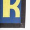 Blue & Yellow Canvas Advertising L’Ascenseur Banner, 1950s, Image 6