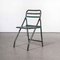 French Army Green Metal Folding Chairs, 1960s, Set of 12 7