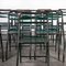 French Army Green Metal Folding Chairs, 1960s, Set of 12 4