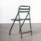 French Army Green Metal Folding Chairs, 1960s, Set of 12 9