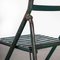 French Army Green Metal Folding Chairs, 1960s, Set of 12, Image 8