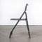 French Army Green Metal Folding Chair, 1960s 10