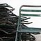 French Army Green Metal Folding Chair, 1960s, Image 6