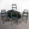 French Army Green Metal Folding Chair, 1960s 4