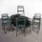 French Army Green Metal Folding Chair, 1960s, Image 4