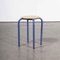 French Stacking School Stool, 1960s 5