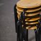 French Stacking School Stool, 1960s, Image 6