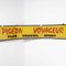 Yellow Canvas Advertising Pigeon Voyageur Banner, 1950s 3