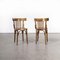 Bentwood Dark Walnut Dining Chairs, 1950s, Set of 2 5